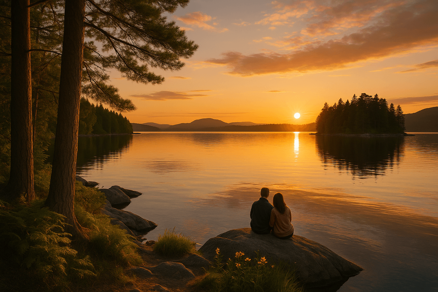 신혼여행에 어울리는 북유럽 자연 이미지
