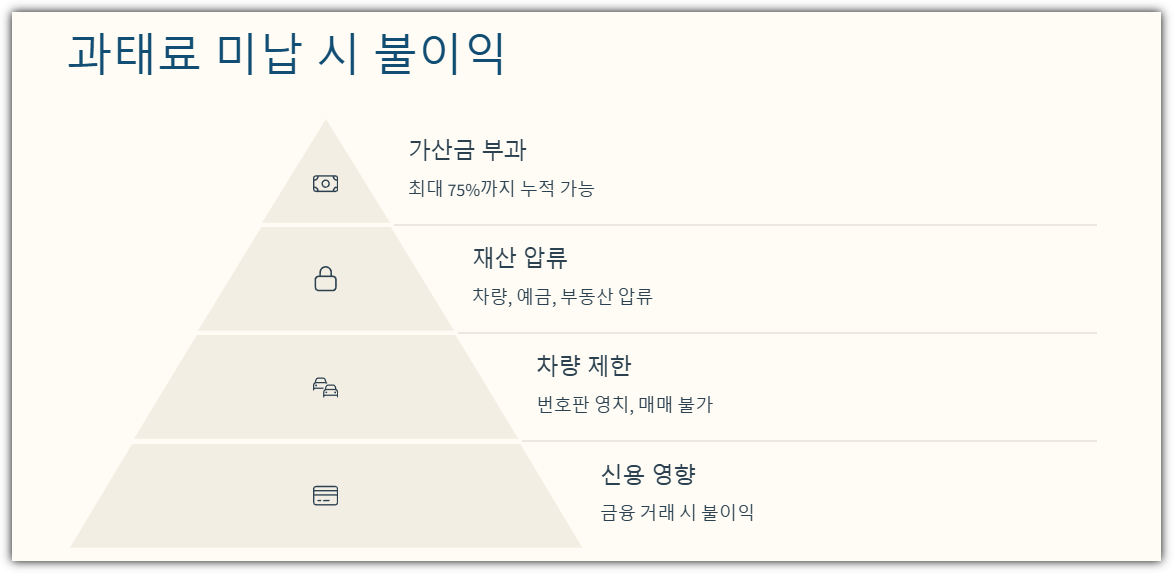 과태료 미납 시 불이익
