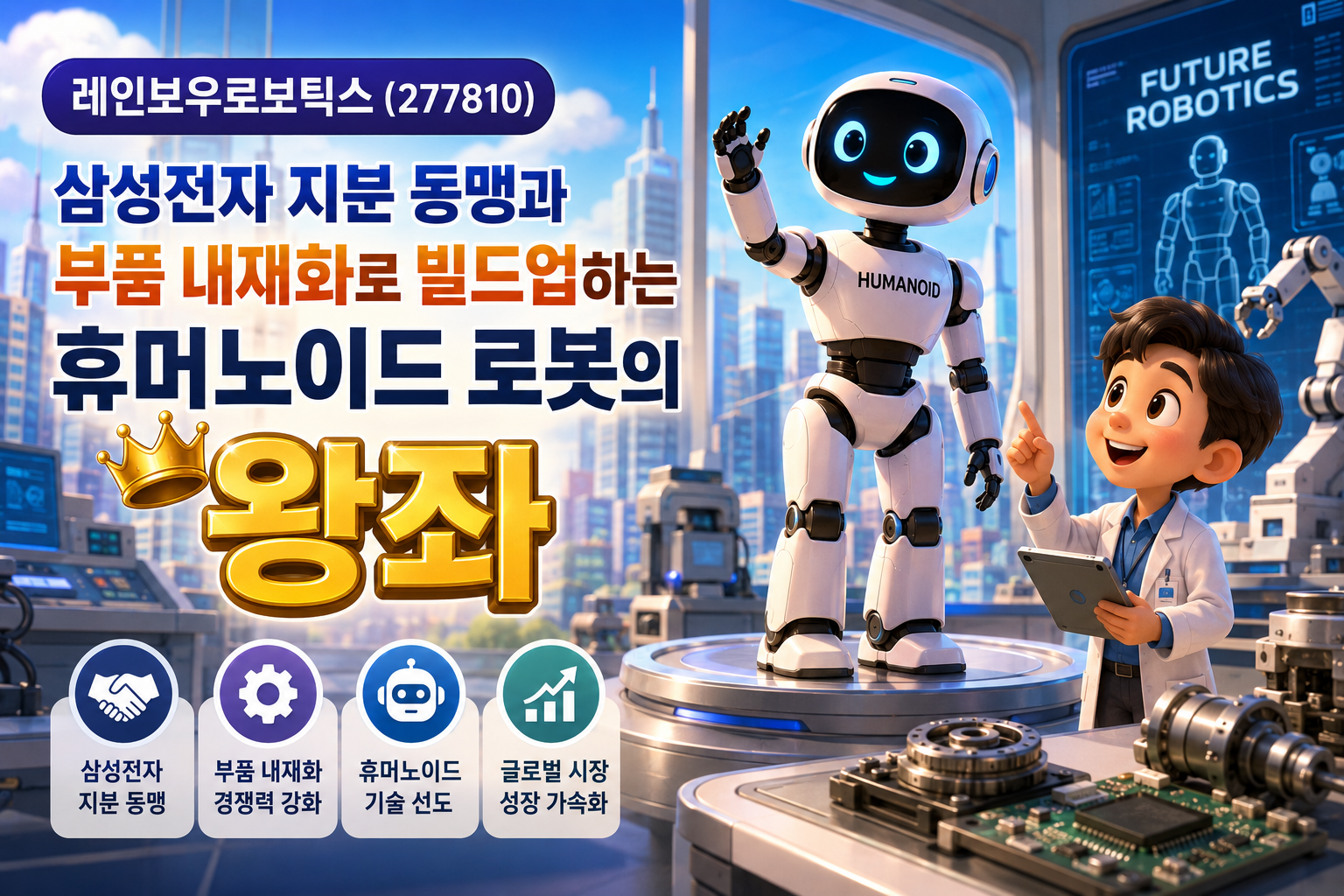 레인보우로보틱스(277810)｜삼성전자 지분 동맹과 부품 내재화로 빌드업하는 휴머노이드 로봇의 왕좌