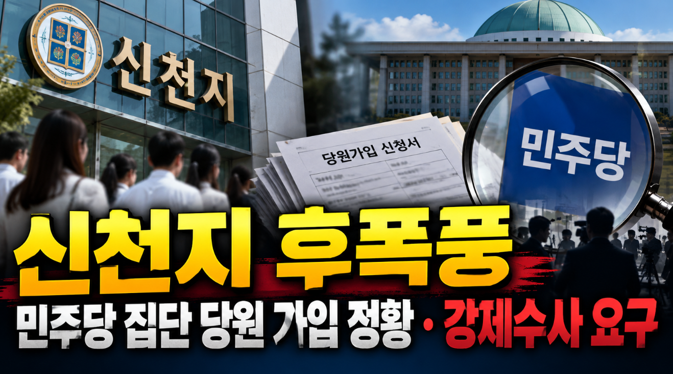 신천지 후폭풍|민주당 집단 당원 가입 정황·강제수사 요구