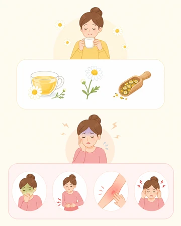 카모마일 하루 섭취량 기준 설명4