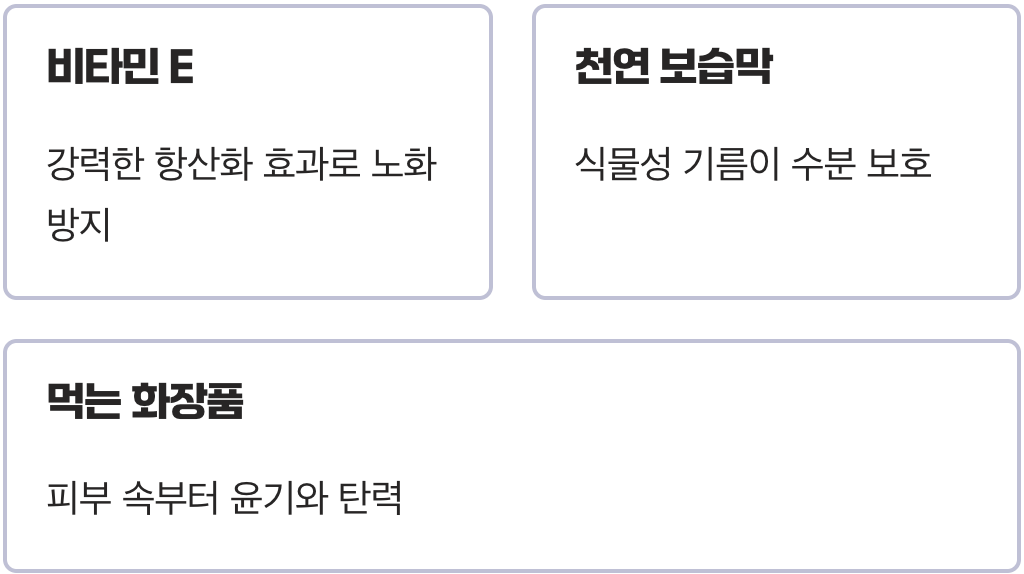 3. 윤기 나는 피부의 비밀