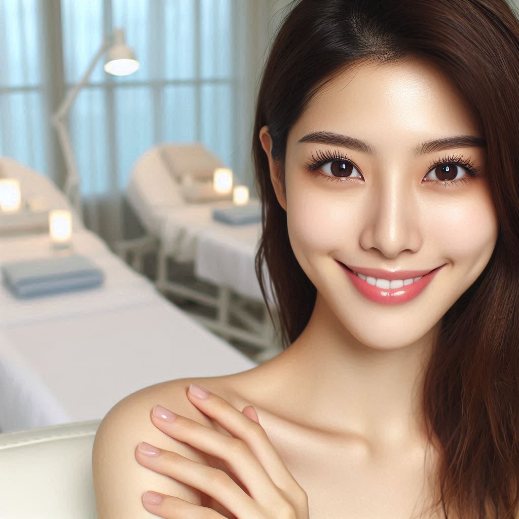 피부,체형관리 샵 배경