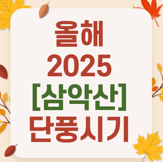 2025 삼악산 가을 여행 코스추천 ❘ 단풍 명소·포토스팟·계곡 위치