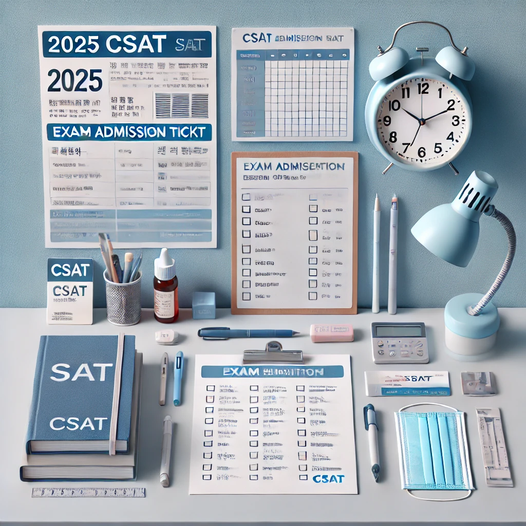 2025학년도 수능 일정 및 준비사항