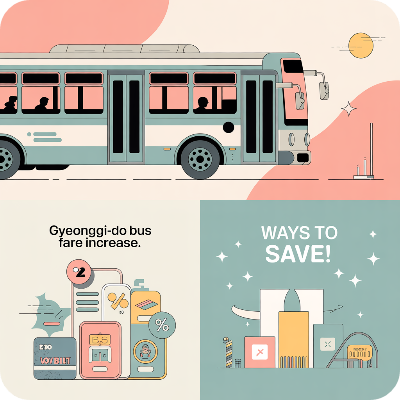 경기도 버스요금 인상 후? 할인받는 방법 이미지