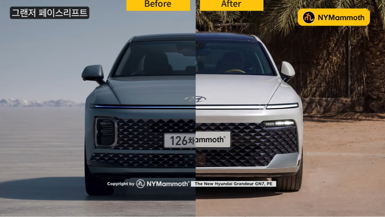 현대자동차 그랜저 페이스리프트 예상도 (출처 : 뉴욕맘모스)