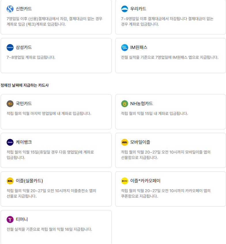 지급카드사