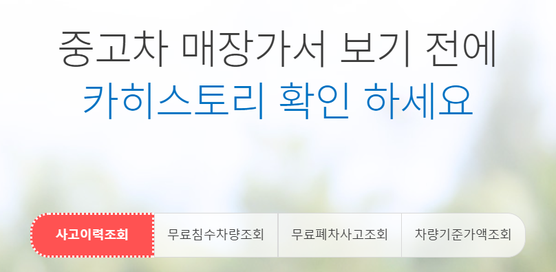 카히스토리 무료조회