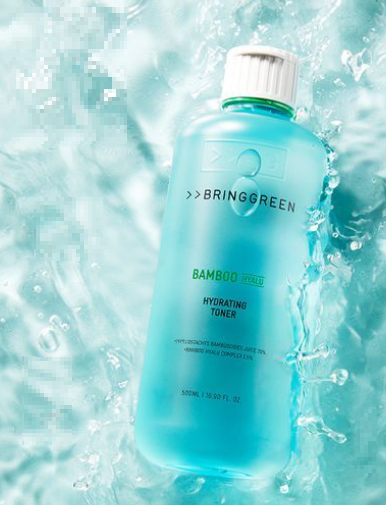 브링그린 대나무 히알루로 촉촉한 피부 만들기