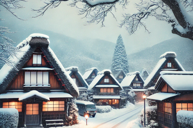 일본 겨울 눈꽃 명소 관련 사진