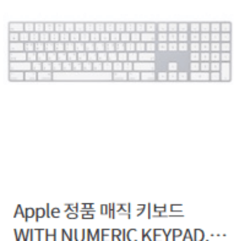 Apple 정품 매직 키보드 WITH NUMERIC KEYPAD