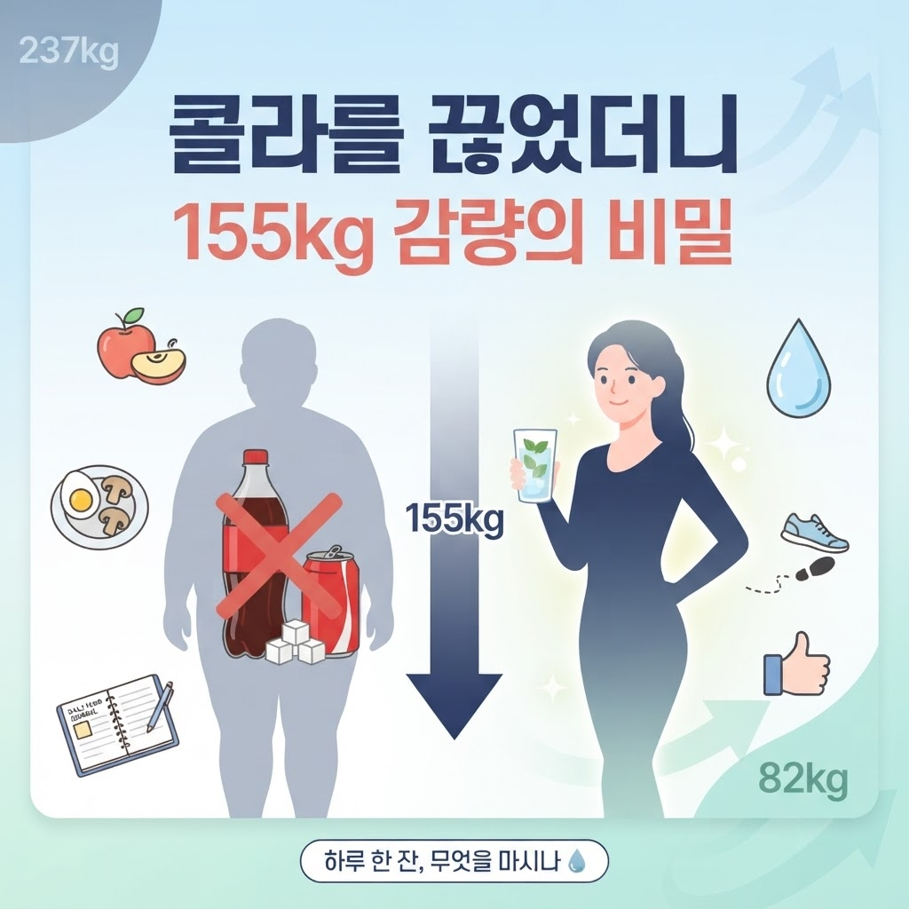 &ldquo;237kg에서 82kg으로&rdquo;&hellip; 20대 여성, 끊었다는 음식 &lsquo;한 가지&rsquo;는?