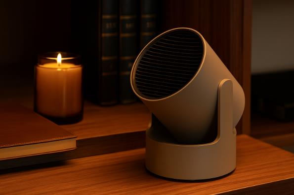 프리미엄 감성을 강조한 루메나 온풍기 WARMER POT PRO의 인테리어 연출 장면