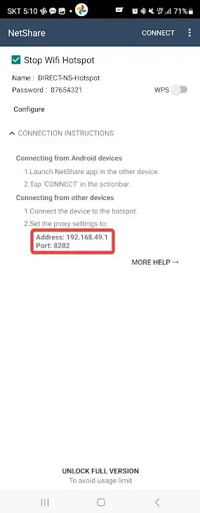 핫스팟 테더링 데이터제한 우회 방법 캡처5