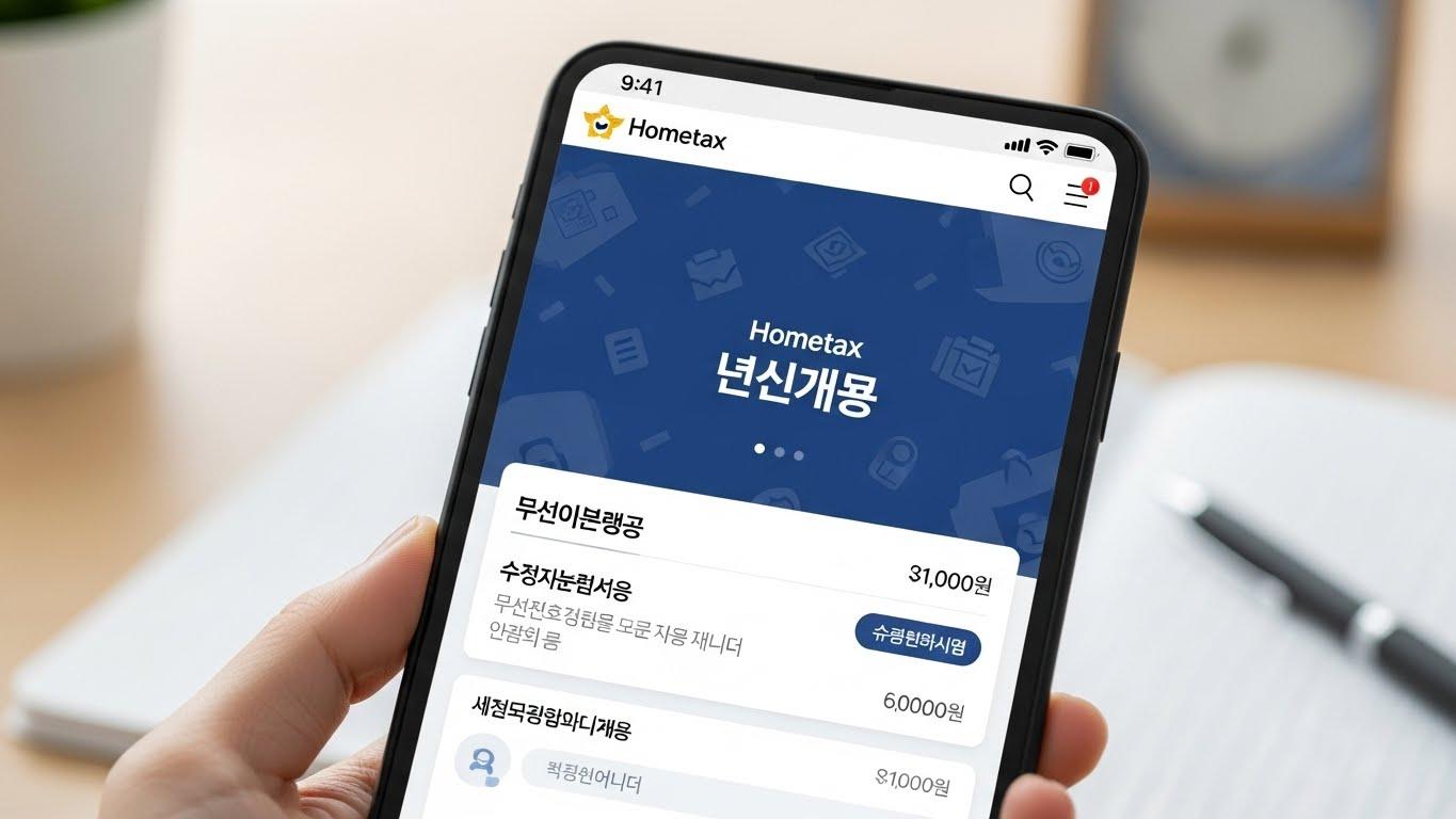 국세청 홈텍스 연말 정산 간소화 서비스
