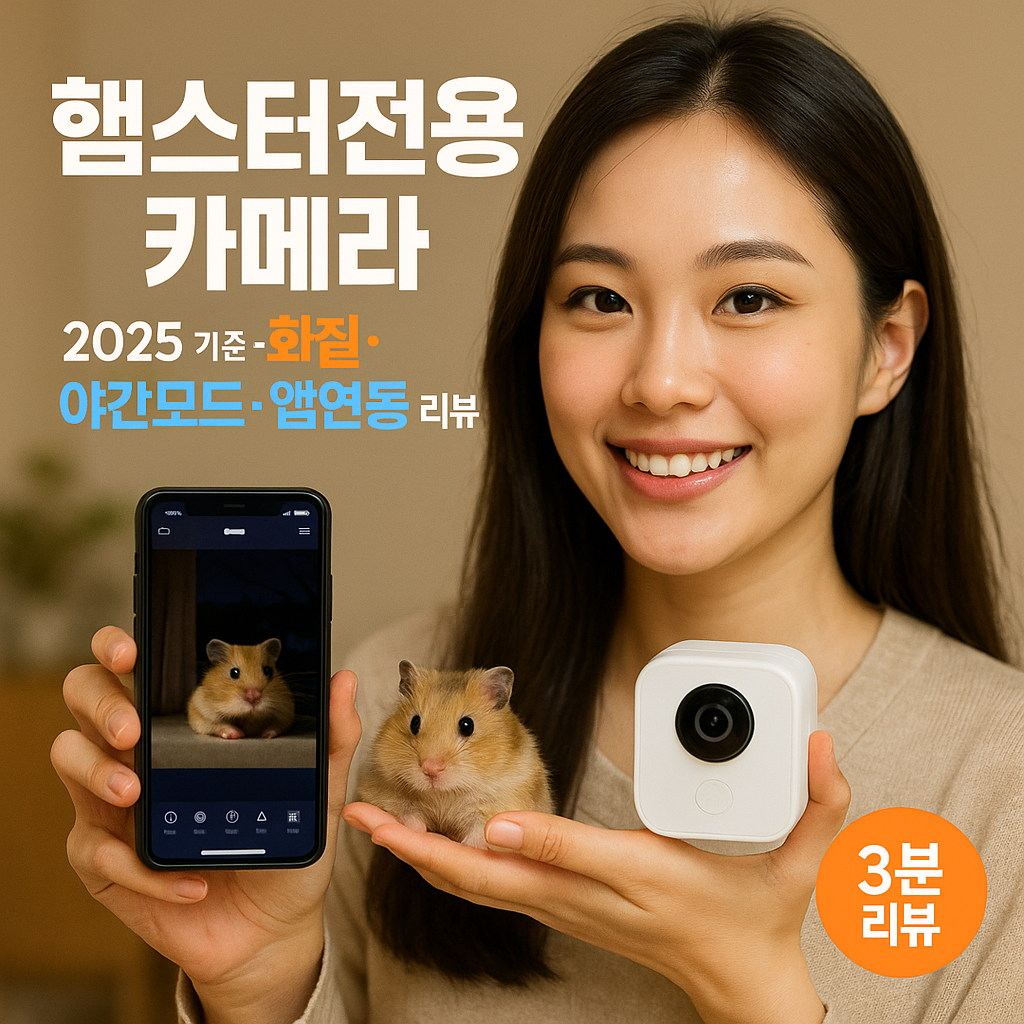 햄스터 전용 카메라 2025 기준 &ndash; 화질&middot;야간모드&middot;앱연동 리뷰