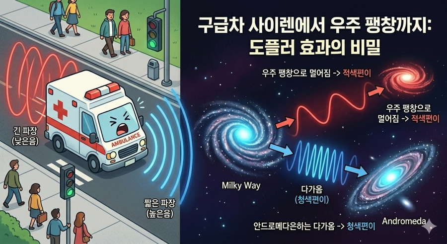 도플러 효과에 대한 설명도입니다.