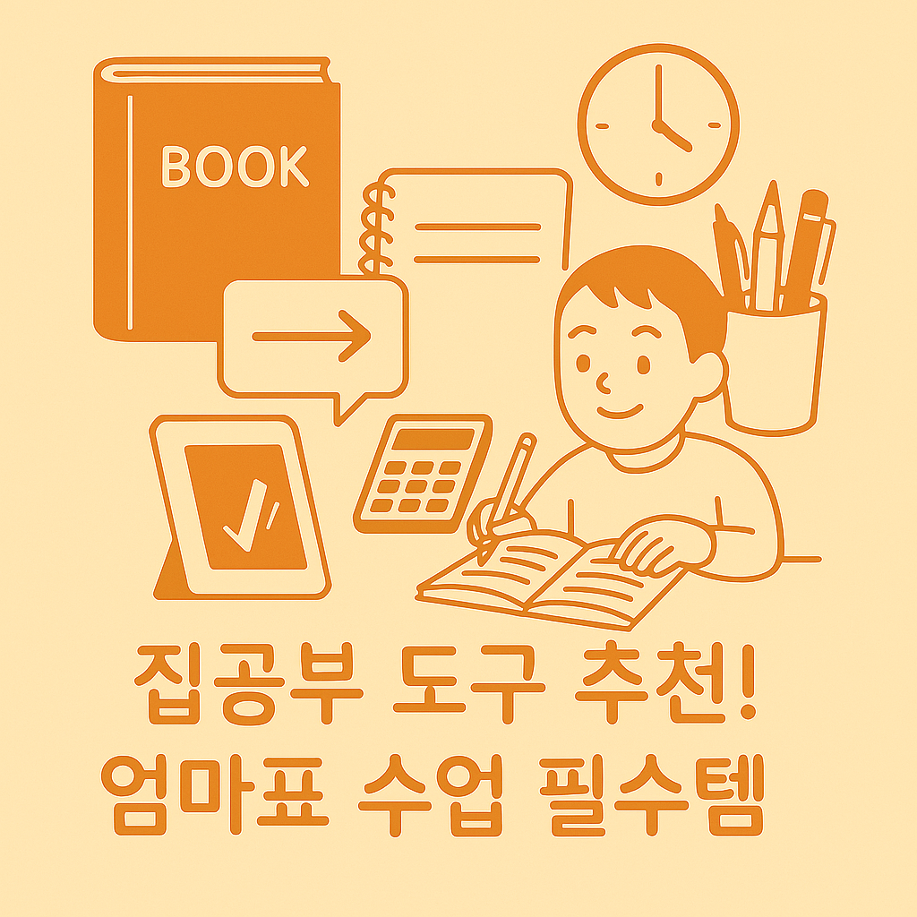 집공부 도구 추천! 엄마표 수업 필수템