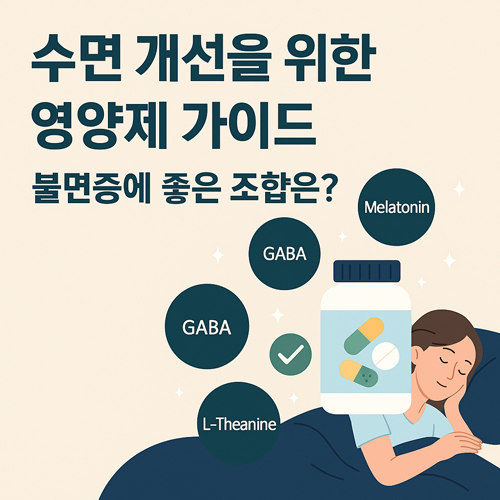 수면 개선을 위한 영양제 가이드 | 불면증에 좋은 조합은?