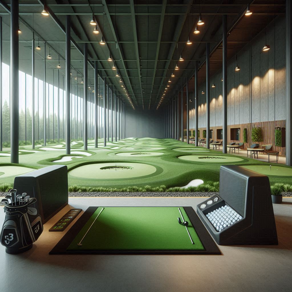 실내골프연습장 배경