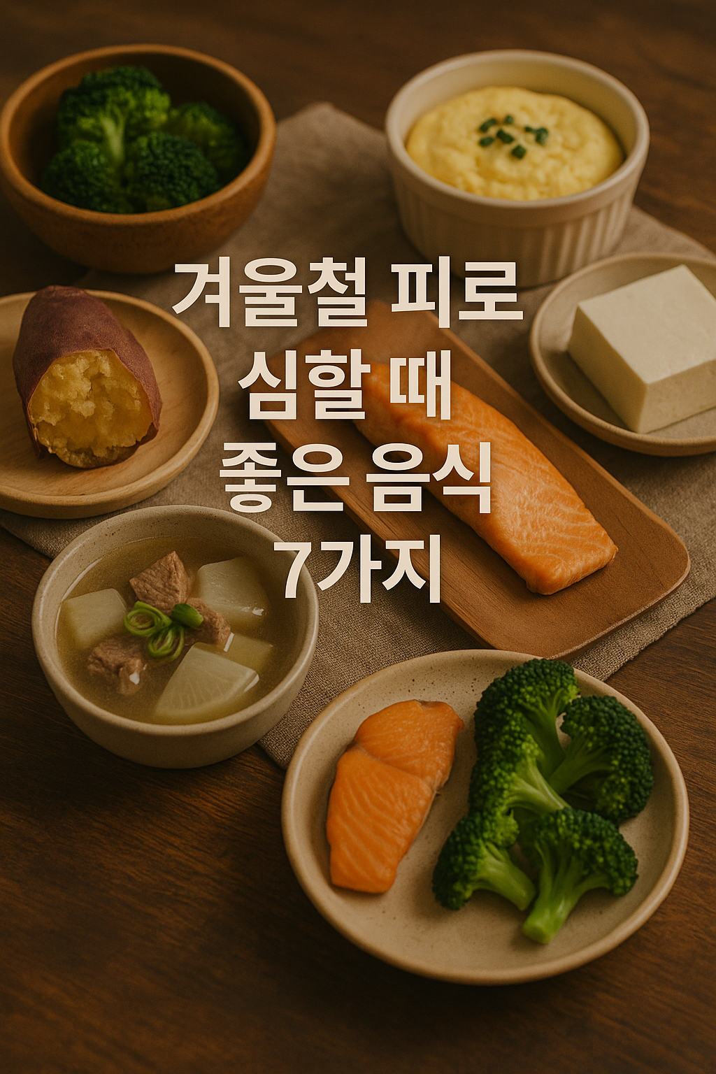 겨울철 피로 회복과 기력 보충에 좋은 음식 7가지 추천 썸네일 이미지