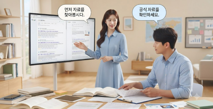 검색은 다양한 자료를 찾는 도구