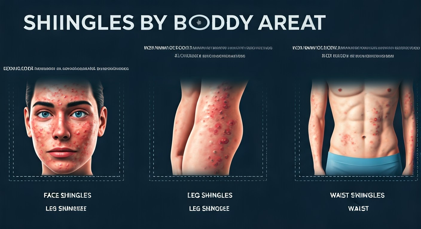 대상포진 부위별 증상 차이, 얼굴 vs 다리 vs 허리 어떻게 다를까?