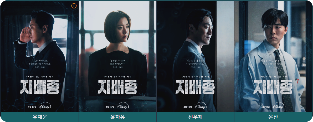 디즈니플러스 웹드라마 지배종 등장인물