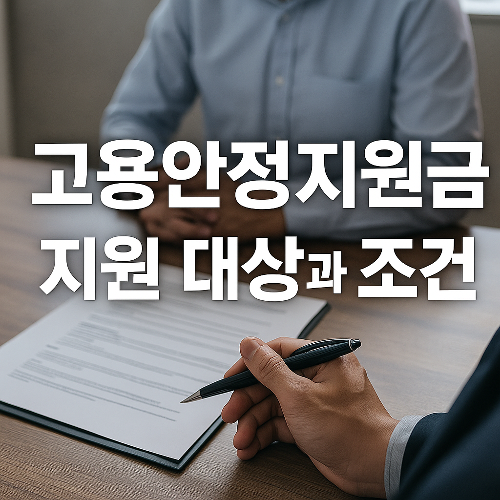 고용안정지원금 지원 대상과 조건