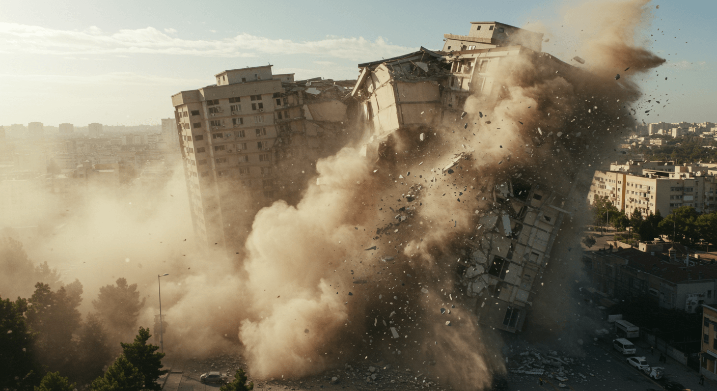 사고가 나는 모습