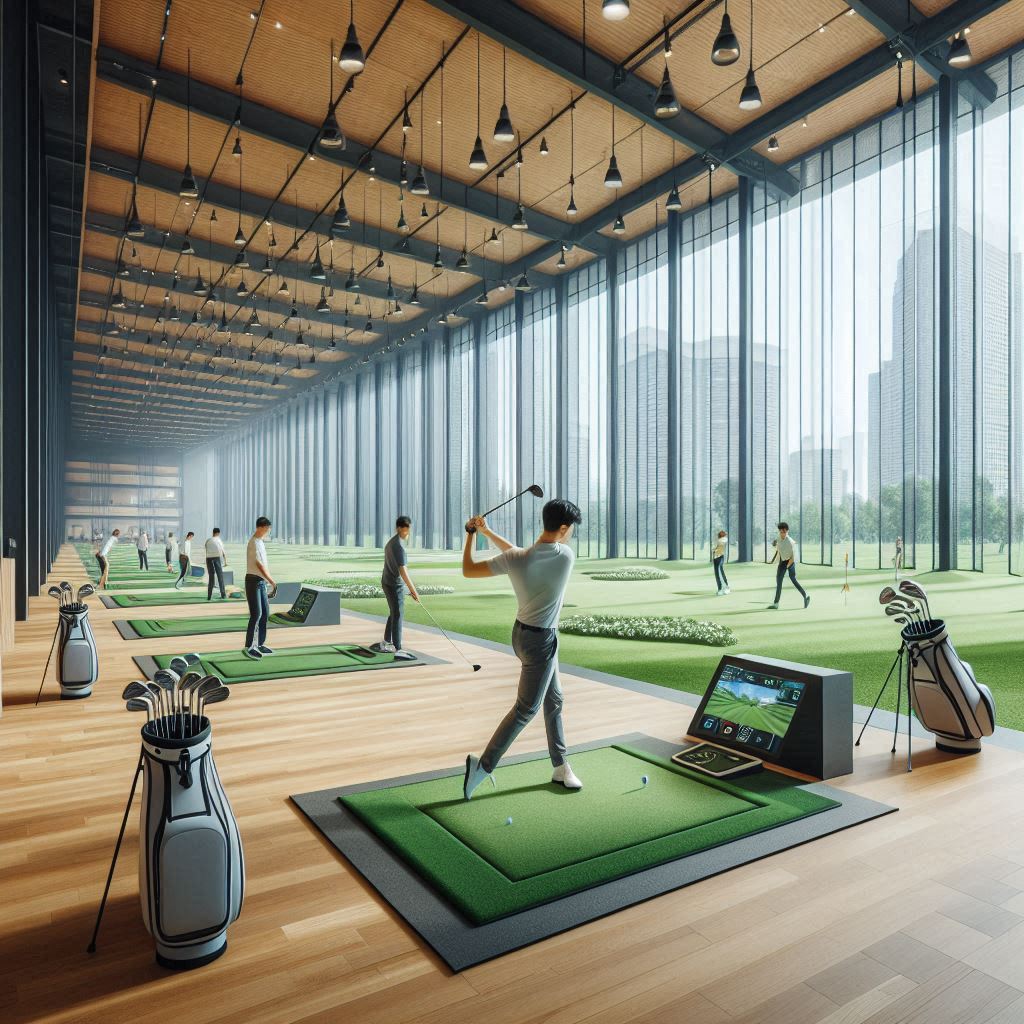 실내골프연습장 배경