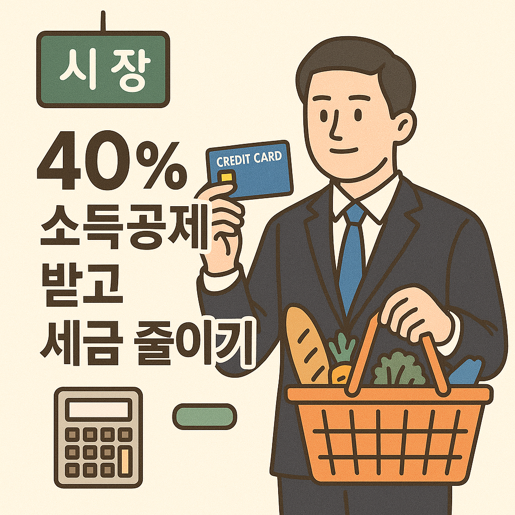 연말정산 전통시장 사용으로 세금 아끼는 법|한국 40% 소득공제 실전 전략 총정리