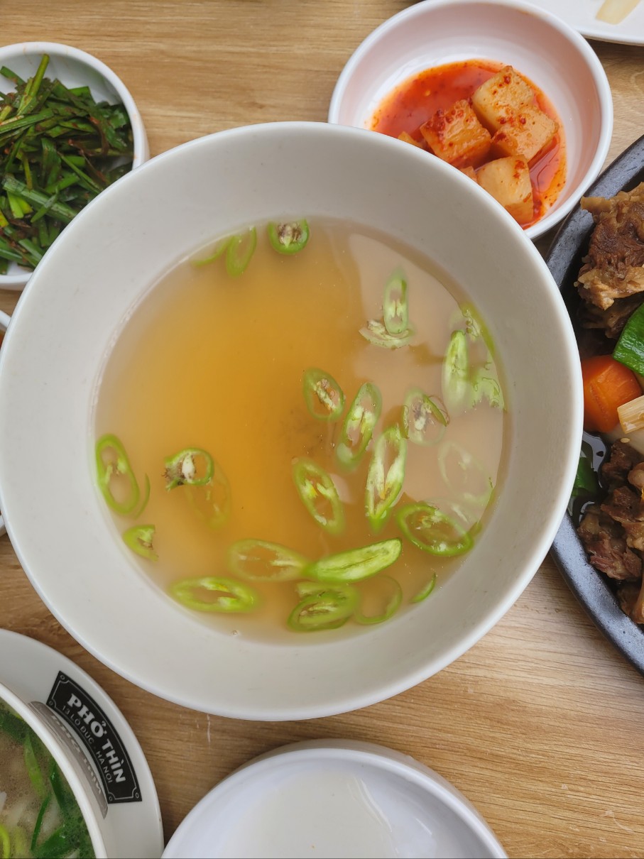 미딩 퍼틴 직영점 스지꼬지 국물만 남은 사진