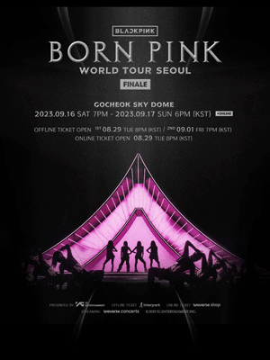2023 블랙핑크 월드투어 BORN PINK FINALE IN SEOUL 포스터