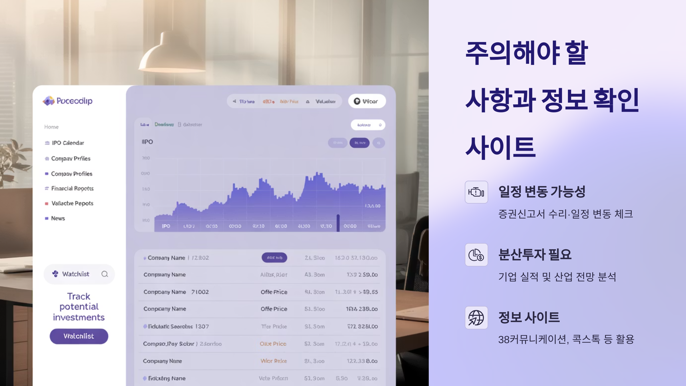 공모주 정보 확인 사이트