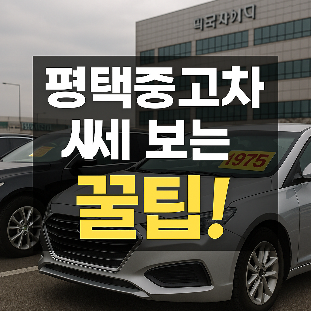 “이 가격이 맞을까?” 평택중고차 시세 비교 전 필수! 초보도 알수 있는 가격비교 가이드