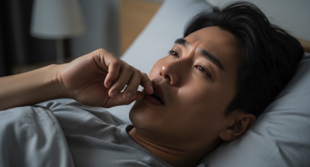 입마름 증상 밤에 심해지는 모습