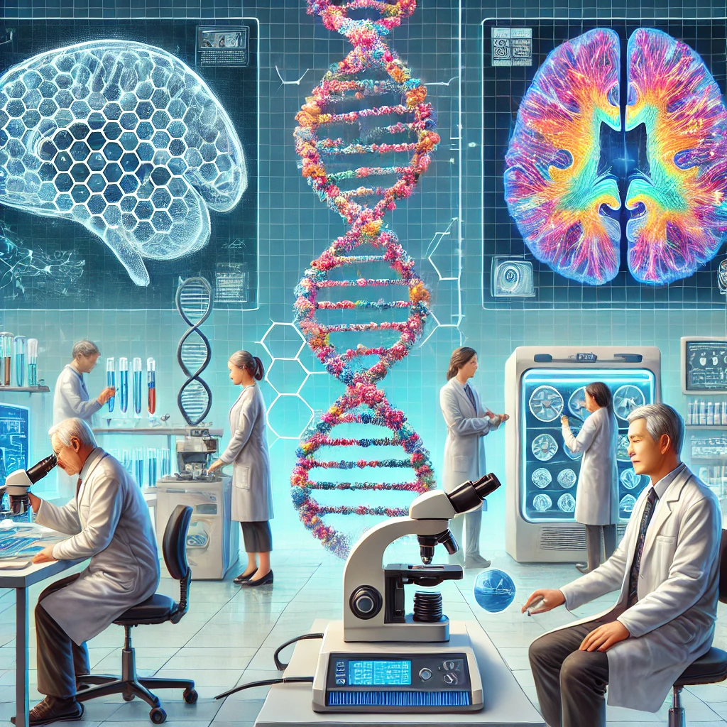 유전자 연구와 치매 신약 개발 연구실내 모습