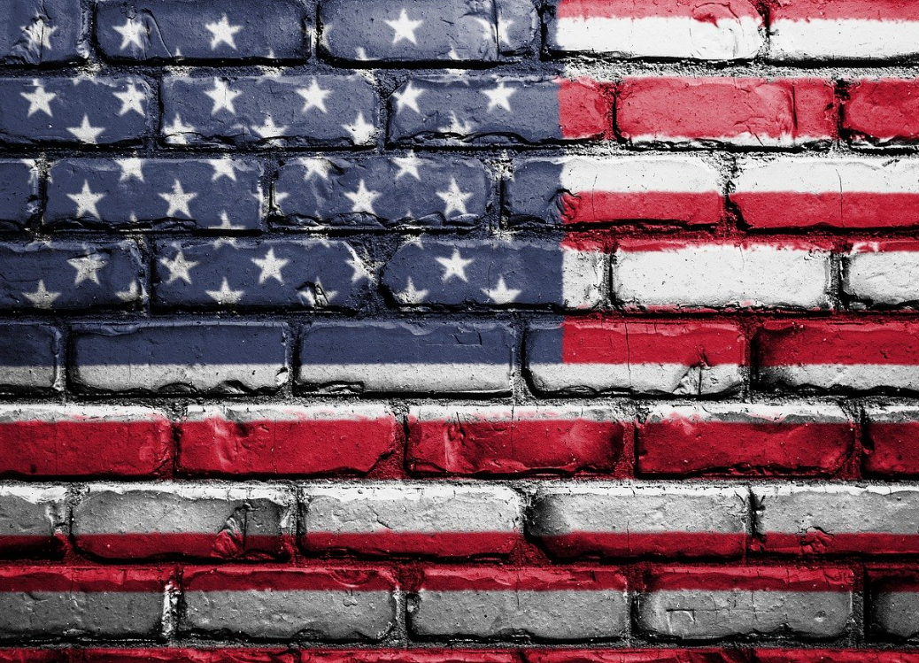 미국 국기 벽화