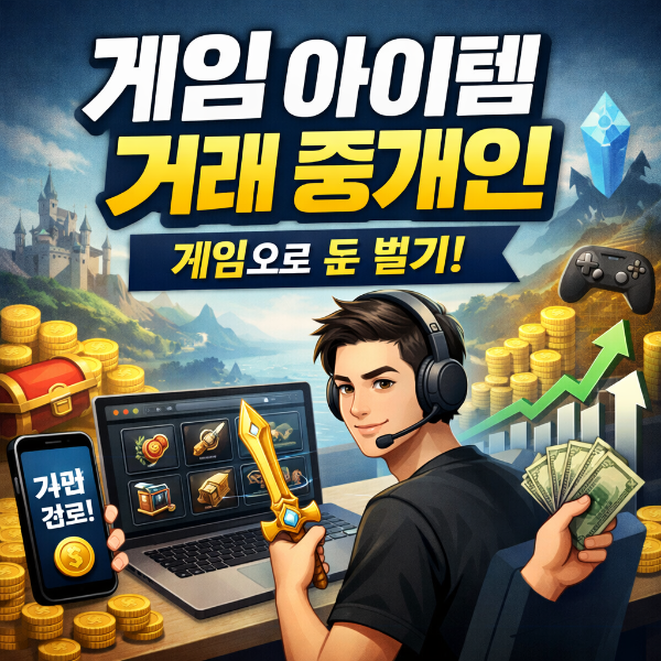 게임 아이템 거래 중개인, 게임으로 돈 버는 현실적인 방법