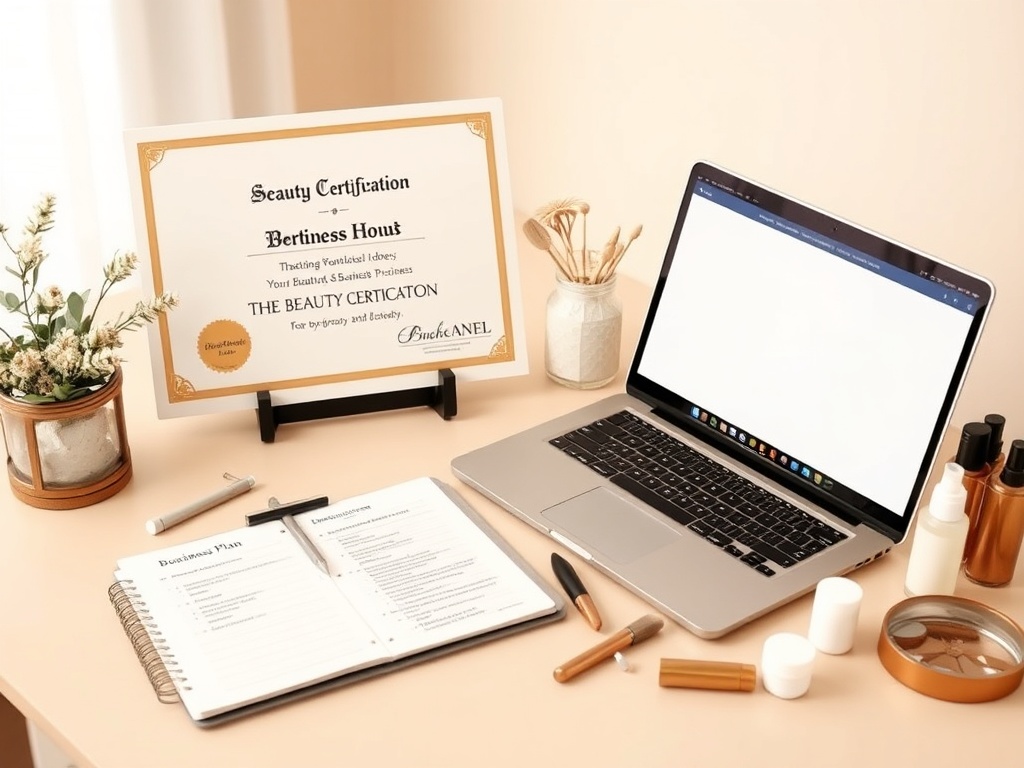 중년 뷰티 자격증 관련 사진