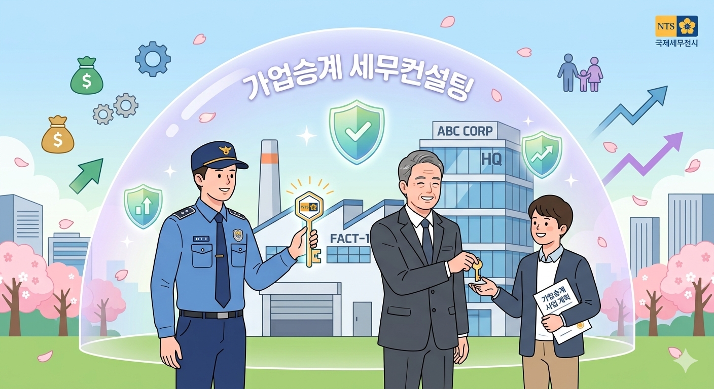 상속세 걱정 없는 합법적 가업 물려주기 : 가업승계 세무컨설팅 제도 완벽정리!
