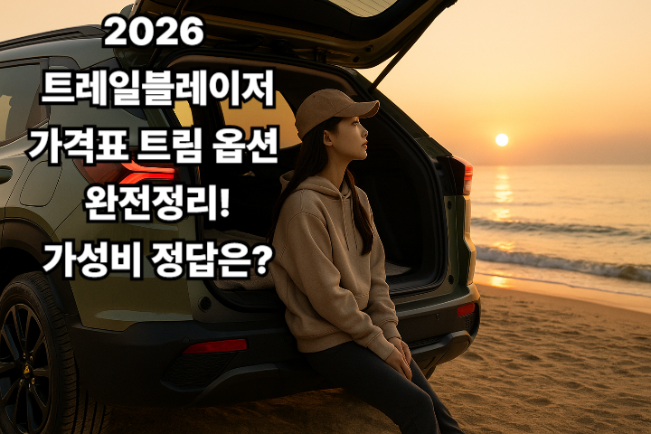 2026 트레일블레이저 가격표 트림 옵션 완전정리 가성비 패키지 썸네일