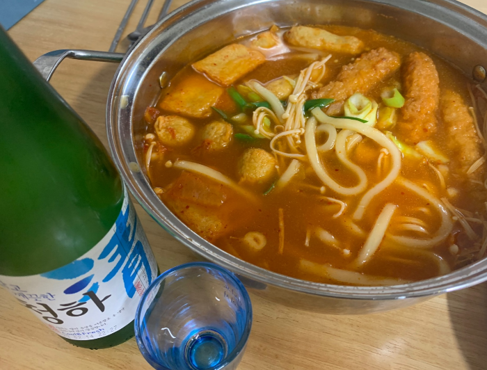 하코야 김치카츠나베