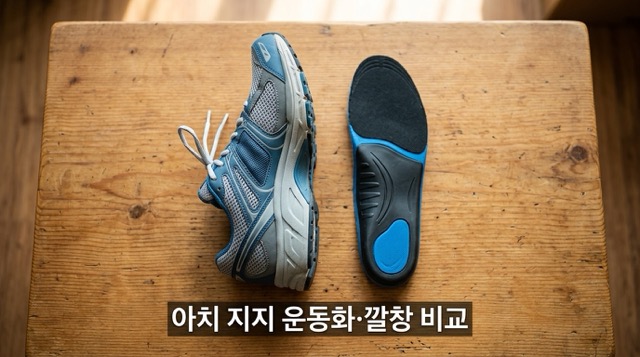 족저근막염 신발 깔창 선택법"