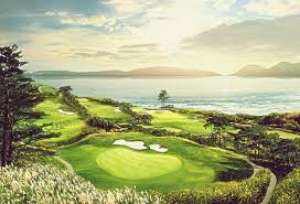 아름다운 골프장 전망 사진