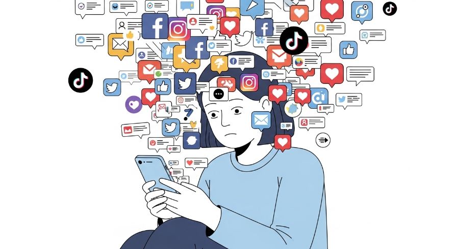 소셜 미디어 피로도와 SNS 사용 스트레스 개념