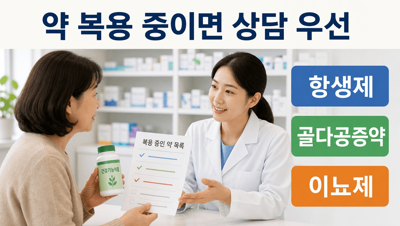 약 복용 중 마그네슘 섭취 전 전문가 상담이 필요한 경우