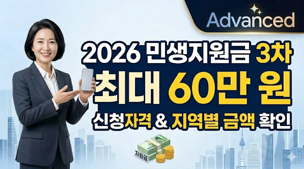 스마트폰으로 간편하게 조회하는 2026년 1-2차 민생지원금 1인당 최대 60만 원 신청 자격 및 지역별 금액 안내
